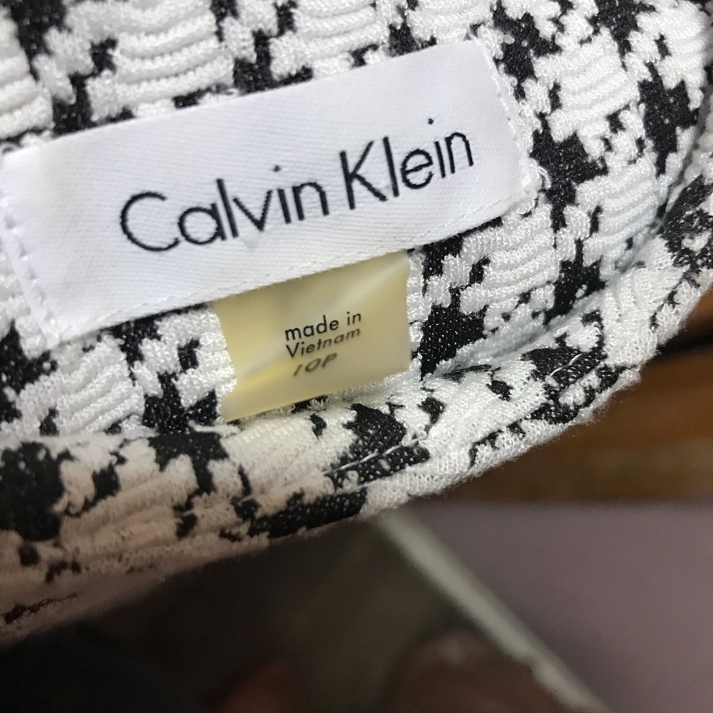 Black and White Calvin Klein Dress